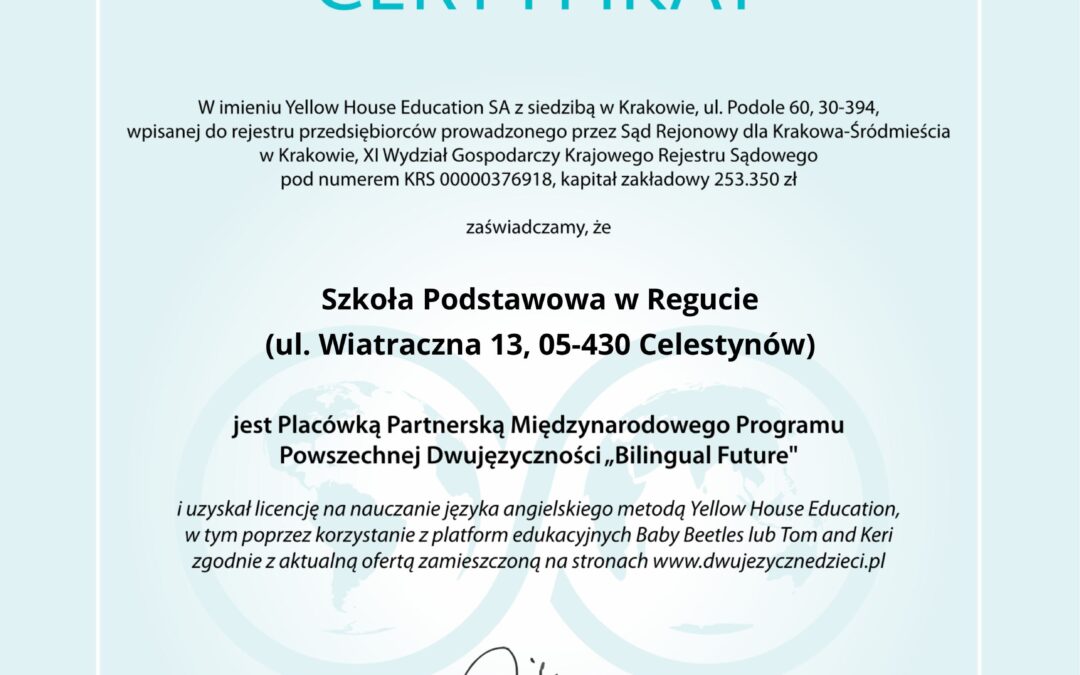 Międzynarodowy Program Powszechnej Dwujęzyczności  „Bilingual Future”